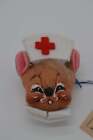 3" Nurse Mouse Head Pin 993691 Annalee