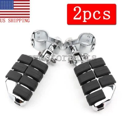 Abrazaderas de montaje de clavijas de pie de carretera para Suzuki Boulevard C50 C90 C109R M50 M90 M109R Foto 1 de 4