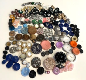 VINTAGE BEAUTIFUL BUTTON LOT -FANCY/RHINESTONE/CUT STEEL/ART DECO ++SOME SETS - Picture 1 of 22