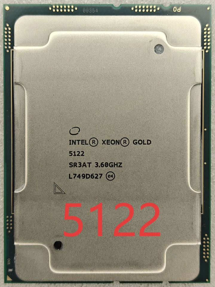 Used Intel Xeon Gold 5122 3.6GHz SR3AT Quad-Core 16.5MB LGA3647 CPU - Image 1 of 1