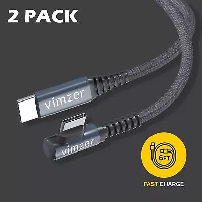 2 PACK USB C to USB C BRAIDED FAST Charger Cable for Samsung Galaxy S25 S24 S23 - Image 1 of 4