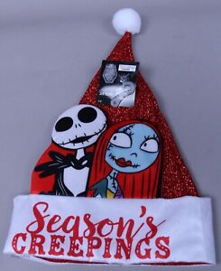Chapeau Disney The Nightmare Before Christmas Jack Skellington & Sally Santa neuf avec étiquettes