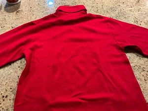 NWT Polo Ralph Lauren Boys Polo Turtleneck Shirt Red Size Small 8/10 Cotton - Picture 1 of 6
