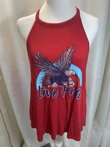 Life Free! America - United States USA Eagle Freedom Women's Tank XL Cute! - Picture 1 of 7