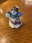 Antique Snowman Ring And Trinket Box 