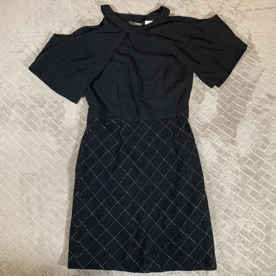 Esley женщин маленький оболочка платье короткое мини холодные плечи геометрический коктейльное вечеринки - Изображение 1 из 4