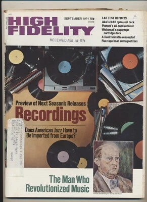 High Fidelity Music Magazine Vol 24 #09 Sep 1974 Bee Gees King Oliver VTG - Image 1 of 3