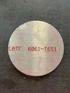 Aluminium Round Disque 4" Diamètre X 2" épais