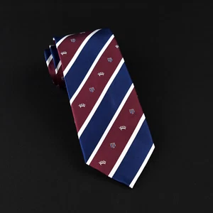 Dark Brown Stripe Top 3.5" Wide  Tie 9 cm Necktie  Castle Patten Italian Fashion - Picture 1 of 2
