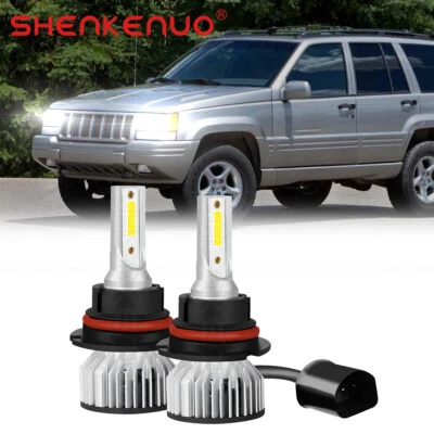 Para Jeep Grand Cherokee 1993-1998 - 9004 Bombillas LED haz alto/bajo 6000K Foto 1 de 4