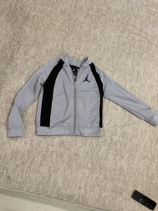 Air Jordan Zip Up Jacket Boys 3T Toddler Full Zip Gray Logo - Picture 1 of 9