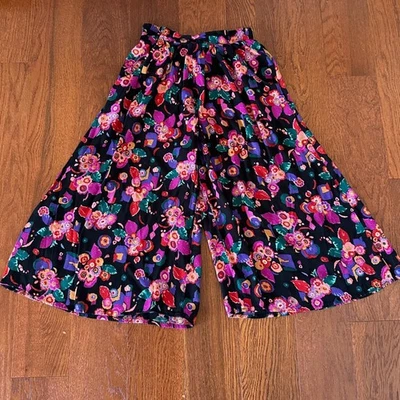 Pantalones de pierna ancha vintage Carole Little Culottes Foto 1 de 4