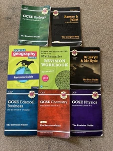 GCSE REVISION BOOKS BUNDLE. BUSINESS, CHEMISTRY, PHYSICS, JEKYLL, MATHS ETC - Picture 1 of 9