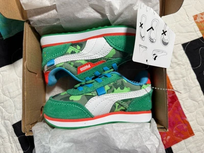 Puma Cocomelon Camo Dino Sneakers Size 6c New In Box - Image 1 of 4