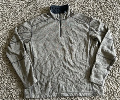 Men's XL Kuhl Revel 1/4 Zip Fleece Pullover Sweater Gray Outdoor Hiking Jacket - Image 1 of 4