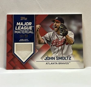 2022 Topps John Smoltz#MLM-JSM  Major League Material Relics Red /25 Braves - Picture 1 of 2