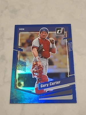 2022 Panini Donruss- Gary Carter Blue Holo (SP) #191 EXPOS - Image 1 of 2