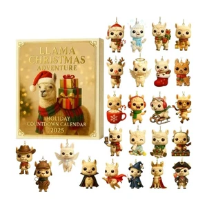 Weihnachten Adventskalender Alpaka 2025 24 Tage Weihnachten Countdown Kalender Neu # - Bild 1 von 12