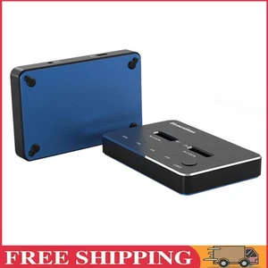 DB280S USB 3.1 Dual-Bay SSD Docking M.2 SATA Reader (EU-Stecker) - Afbeelding 1 van 11