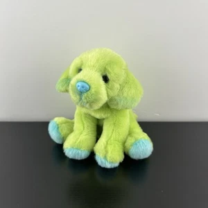 Peluche Russ Yomiko Dreamers Green Labrador Dog #12200 5,5” bleu - Photo 1 sur 4