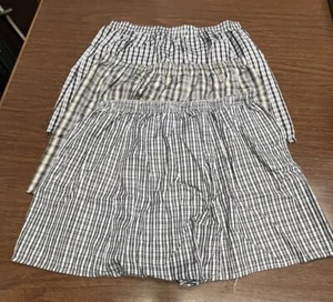 RODEX BRAND NEW 3 pair Men's Boxer Shorts Underwear COTTON Plaid Briefs 2XL ? - Picture 1 of 10