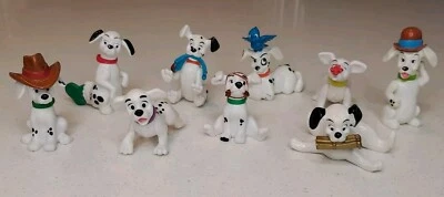 Lote de 9 figuras posables de colección de 101 dálmatas de Disney de 2"-3,5" juguetes de los 90  Foto 1 de 4