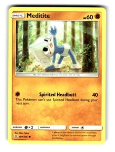 Pokemon Unified Minds Meditite 109/236 - Picture 1 of 4