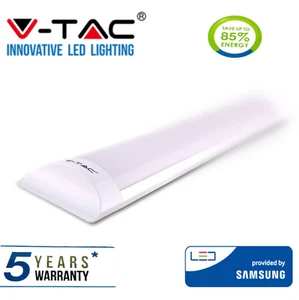 LED Batten Fitting Slim 1FT 10W with Samsung LED 30cm 4000K White Modern V-TAC - Picture 1 of 1