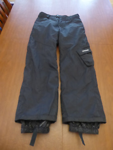 Spyder Black Ski Snowboarding Snow Pants Boys Unisex 12 Insulated Very Good Pre