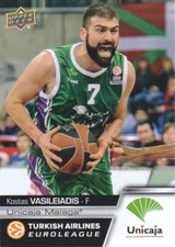 2015-16 Upper Deck Euroleague Basketball #E94 Kostas Vasileiadis 