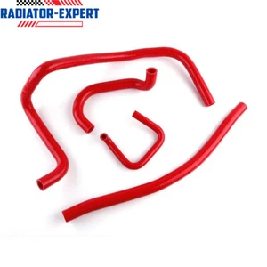 FOR 1996-2001 ARCTIC CAT 400 454 500 4X4 SILICONE COOLANT RADIATOR HOSE KIT RED - Imagen 1 de 7