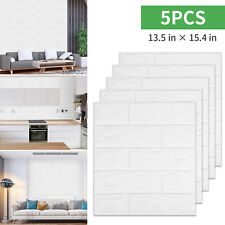 10-20PCS 3D Foam Stone Wallpaper Self-Adhesive Tile Brick Wall Sticker Panels US