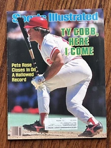 AUGUST 19 1985 SPORTS ILLUSTRATED - PETE ROSE TY COBB HERE I COME - VERY GOOD - Picture 1 of 2