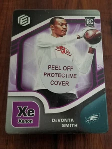 Tarjeta de novato DeVonta Smith 2021 Panini Elements #86 Xe Xenon Metal - #35/54 - Imagen 1 de 8