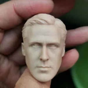 Blank 1/6 Scale Blade Runner Ryan Gosling Head Sculpt Unpainted Fit 12" Figure - Picture 1 of 4