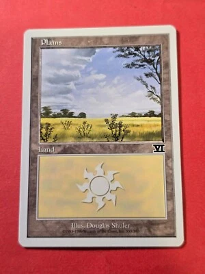 1999 Magic The Gathering Classic Sixth Edition #333 Plains, Land, C, NF, cd4 - Image 1 of 3