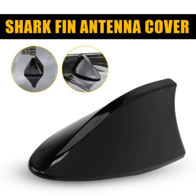 For Hyundai Kia Roof Shark Fin Radio Aerial Signal Antenna FM/AM Black Universal - Image 1 of 4