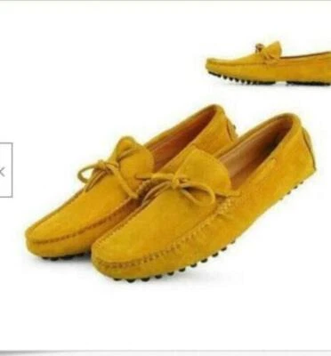 New Mens casual Moccasin Loafer slip on comfort suede boats Driving Shoes D - Image 1 of 4