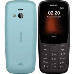 Teléfono Nokia 220 4G 24MB ROM + 16MB RAM (solo GSM, sin CDMA) desbloqueado 4G/LTE - Imagen 1 de 12