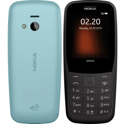 Original Nokia 220 4G 24MB ROM+16MB RAM (GSM Only,No CDMA)Unlocked 4G/LTE Phone - Image 1 of 4