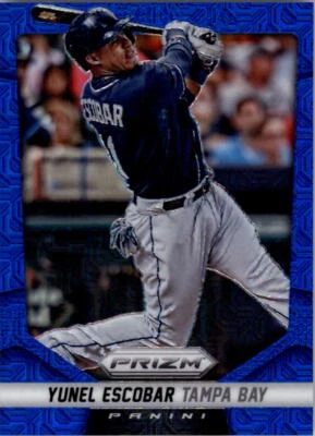2014 Panini Prizm Prizms Blue Mojo #25 Yunel Escobar/75 - NM-MT - Image 1 of 2