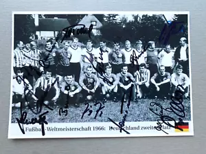 DFB-Kader WM 1966 (17x signiert) signed Foto 13x18 Autogramm - Afbeelding 1 van 2
