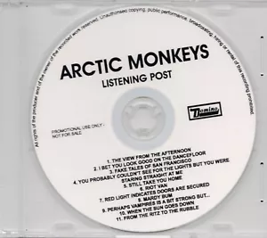 Arctic Monkeys LISTENING POST Australian DOMINO Records PROMO RARE CDr - Picture 1 of 2