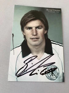 BERND FÖRSTER   Vize-Weltmeister 1982 DFB  signed Foto 10x15 Autogramm - Picture 1 of 1