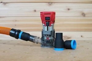 Adaptador de manguera de aspiradora de tienda de 1 1/4" para router Milwaukee M18 - Imagen 1 de 4