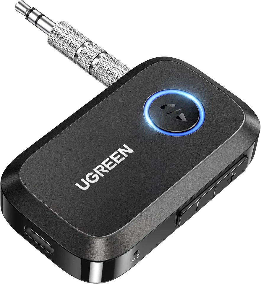 UGREEN 5.4 Aux Bluetooth адаптер для автомобиля, [большее соединение] черный  - Изображение 1 из 4