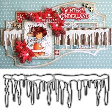 Christmas Icicles Metal Cutting Dies DIY Craft Card Stencil Album Cuts Die Decor
