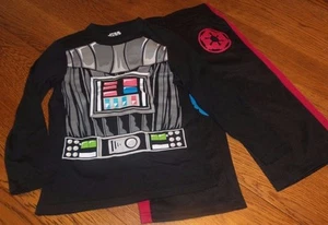3T Toddler Boys L/S Outfit STAR WARS Black Pants & L/S Shirt nwt Darth Vader - Picture 1 of 3