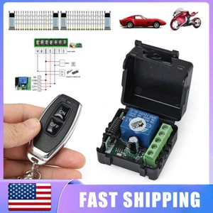 DC12V 1CH Relay RF Wireless Remote Control Switch 433Mhz US STOCK - Picture 1 of 11