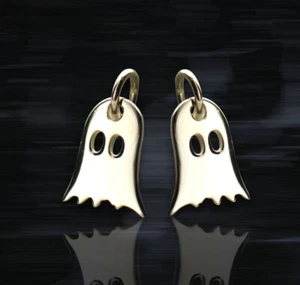 Zierlicher Halloween Geist Sterlingsilber Charm  - Bild 1 von 2